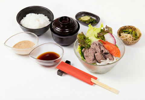 能勢黒牛 冷しゃぶ定食